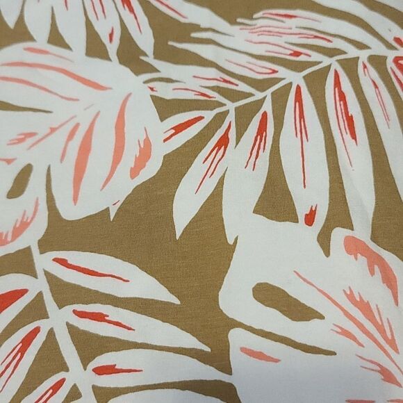 Tommy Bahama Tan Pink White Floral Beach Dress Small - Picture 5 of 5